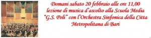 Lezione di musica d’ascolto alla Scuola Media “G.S. Poli”