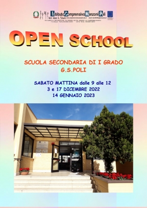 Open School e Open Day della scuola “G.S.Poli” 